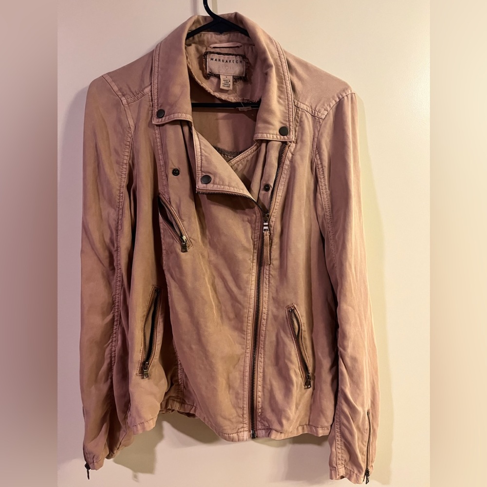Women's Marrakech super soft pink jacket - size small - beautiful blush color